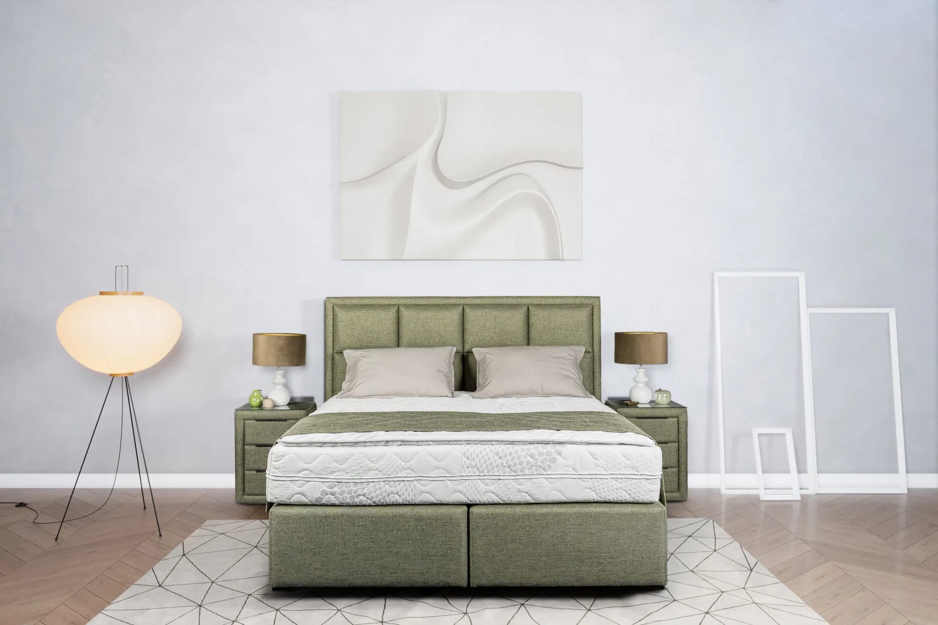 Kompaktni Mistral krevet s elegantnim uzglavljem